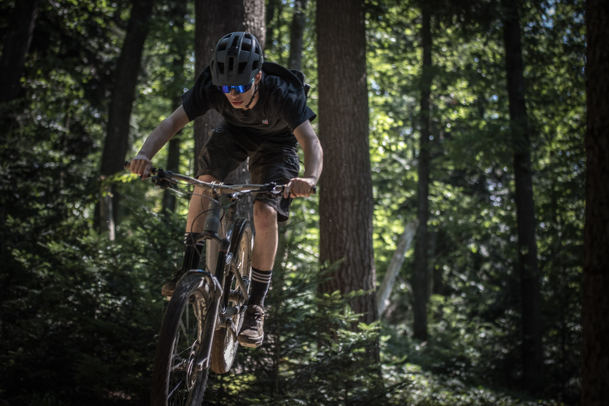 Mountainbiker im Flow