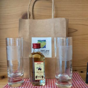 Herzle-Gläser mit Schnaps (2er Set)