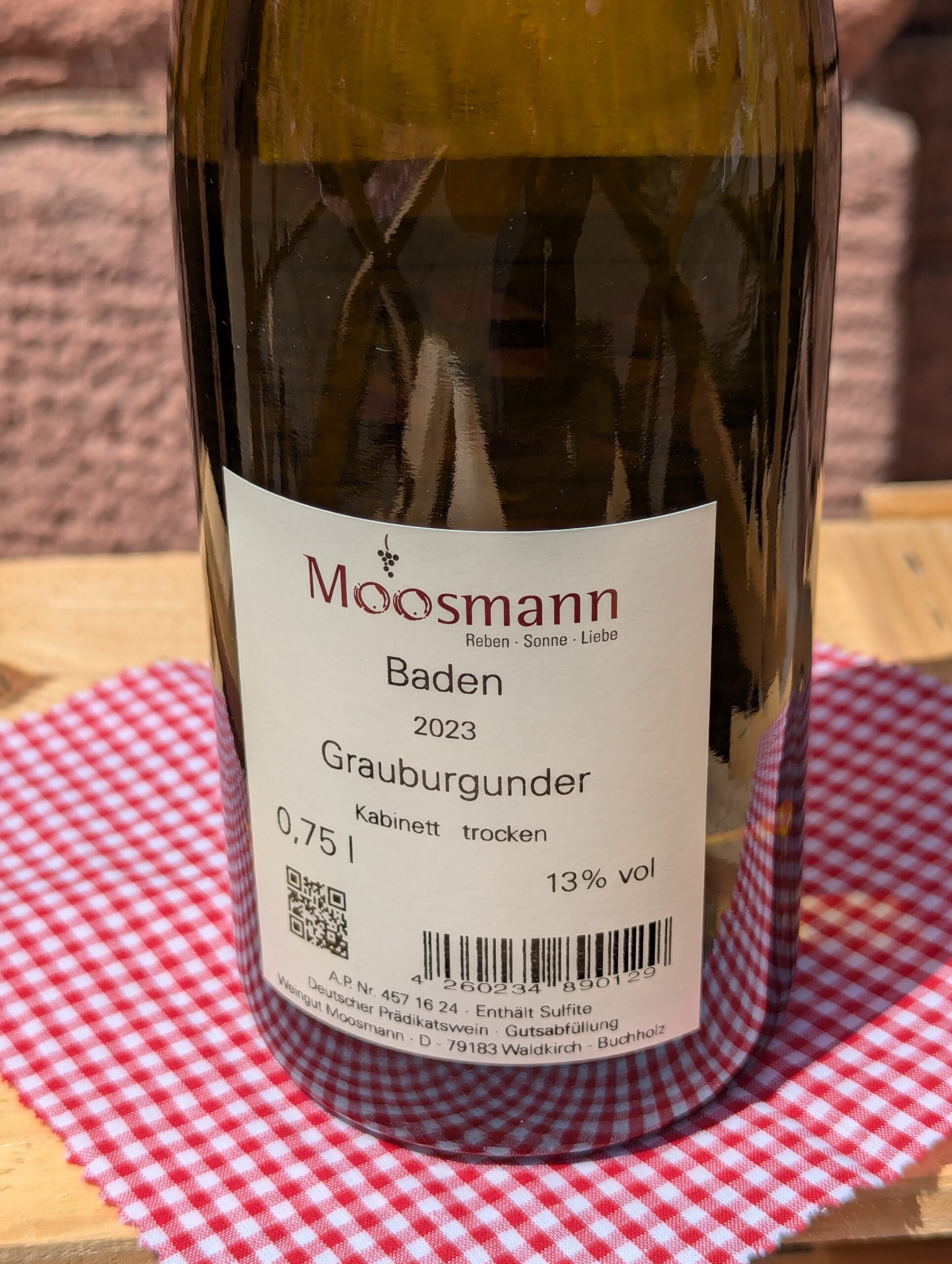 Grauburgunder des Weingut Moosmann – Bild 3